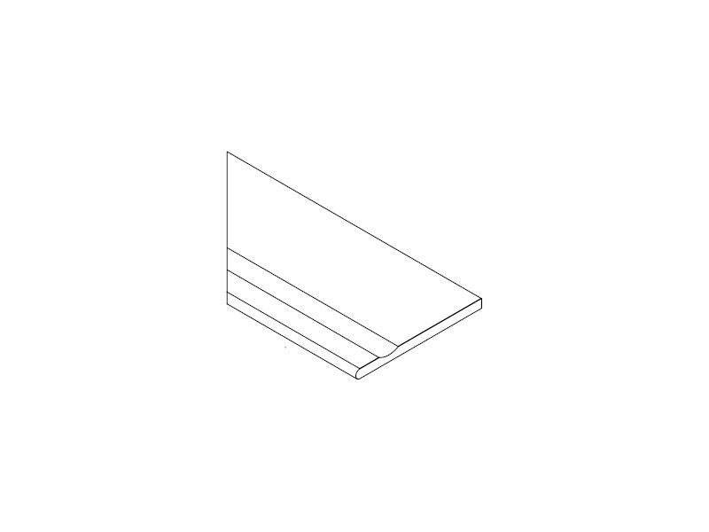 Титанио Бортик 30X60 С Выемкой Закругленный Левый
