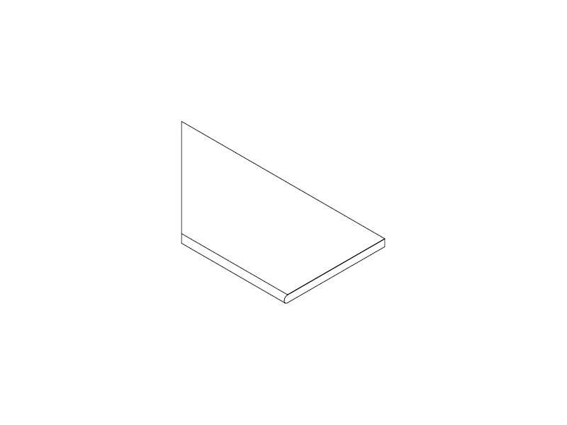 Дарк Бортик 30X60 Закругленный Левый