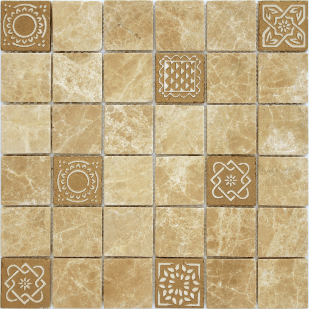 Мозаика Art Emperador Light MAT (48x48x8) 30x30x0,8